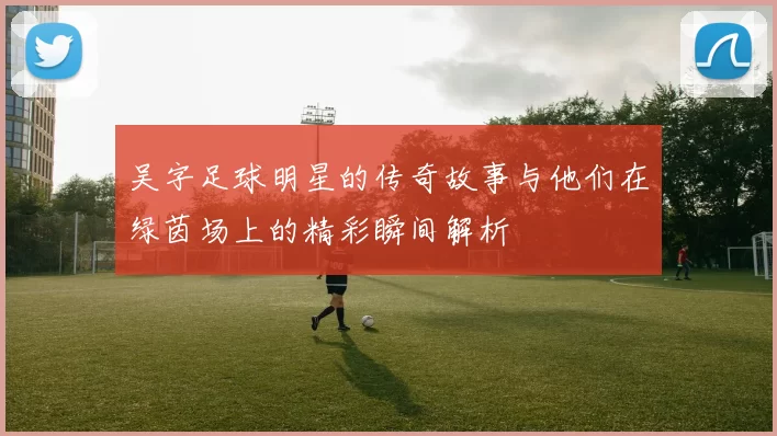 吴字足球明星的传奇故事与他们在绿茵场上的精彩瞬间解析