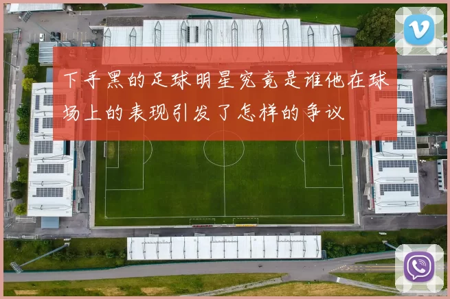 下手黑的足球明星究竟是谁他在球场上的表现引发了怎样的争议
